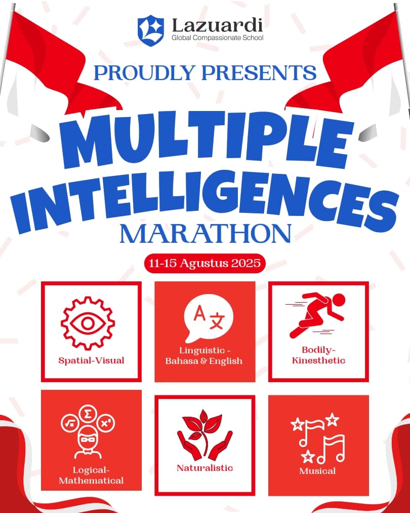 Flyer information about Multiple Intelligences Marathon activity.